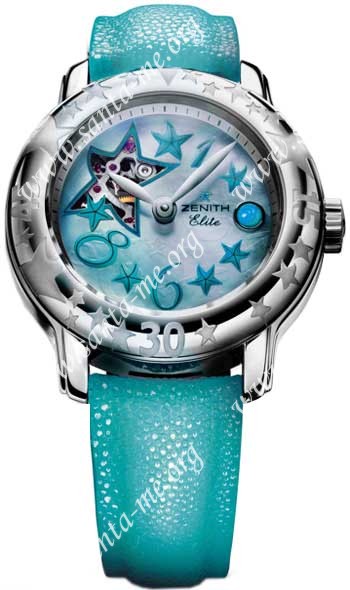 Zenith Baby Star Sea Open Elite Ladies Wristwatch 03.1233.4021.81.C629