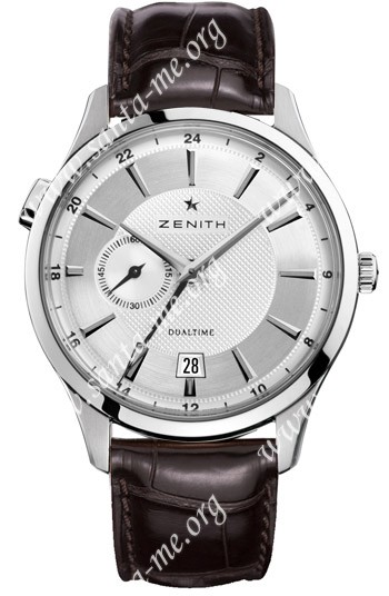 Zenith Elite Captain Dual Time Mens Wristwatch 03.2130.682-02.C498