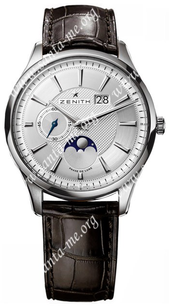 Zenith Elite Captain Moonphase Mens Wristwatch 03.2140.691-02.C498