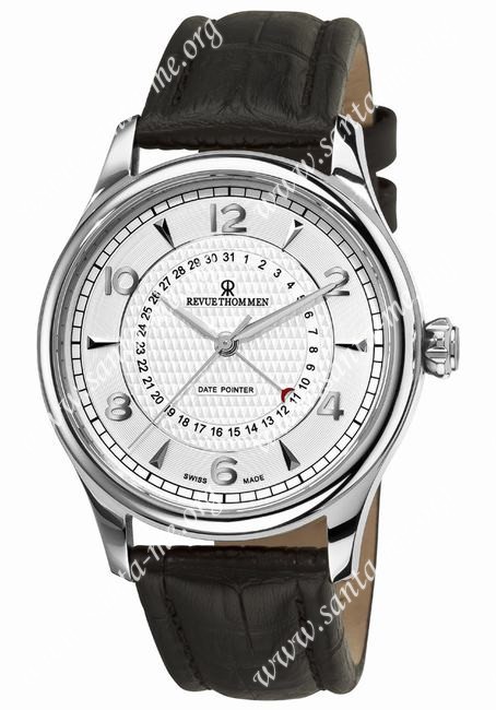 Revue Thommen Date Pointer Mens Wristwatch 10012-2532