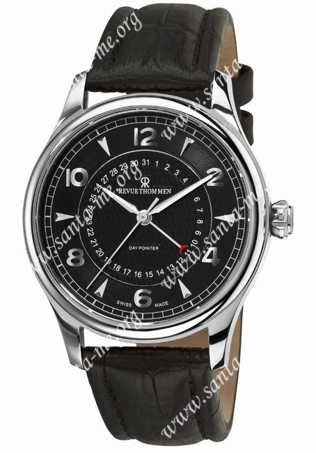 Revue Thommen Date Pointer Mens Wristwatch 10012-2537