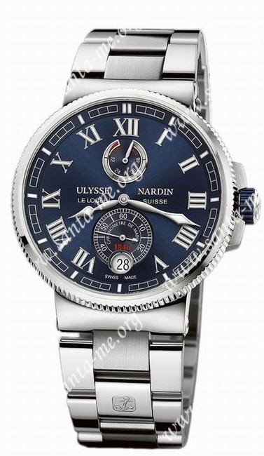 Ulysse Nardin Marine Chronometer Manufacture Mens Wristwatch 1183-126-7M/43