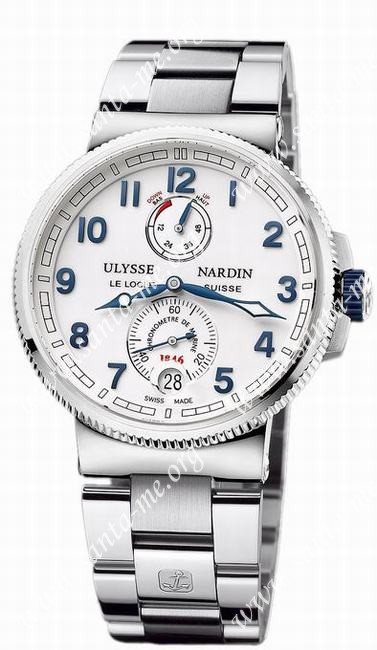 Ulysse Nardin Marine Chronometer Manufacture Mens Wristwatch 1183-126-7M/60