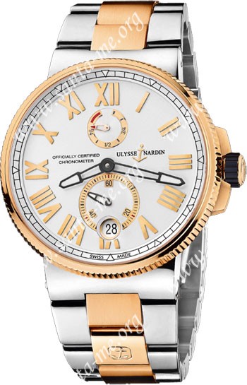 Ulysse Nardin Marine Chronometer Manufacture Mens Wristwatch 1185-122-8M-41