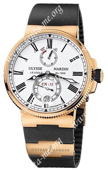 Ulysse Nardin Marine Chronometer Manufacture Mens Wristwatch 1186-122-3.40