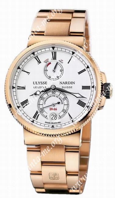 Ulysse Nardin Marine Chronometer Manufacture Mens Wristwatch 1186-126-8M/E0