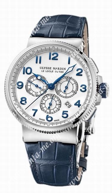 Ulysse Nardin Marine Chronograph Manufacture Mens Wristwatch 1503-150/60