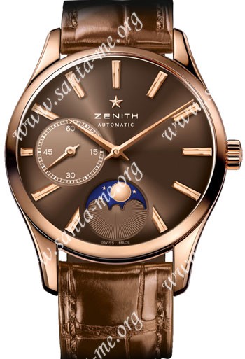Zenith Heritage Ultra Thin Moonphase Ladies Wristwatch 18.2310.692-75.C709