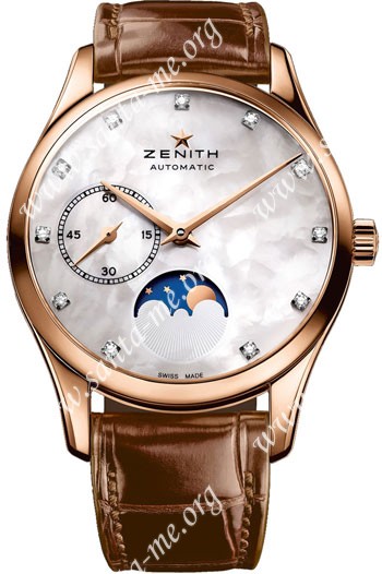 Zenith Heritage Ultra Thin Moonphase Ladies Wristwatch 18.2310.692-81.C709