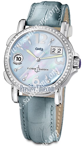 Ulysse Nardin GMT Big Date 37mm Ladies Wristwatch 223-28B/693