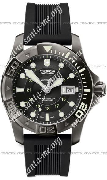 Swiss Army Dive Master 500 Black Ice Mecha Mens Wristwatch 241355