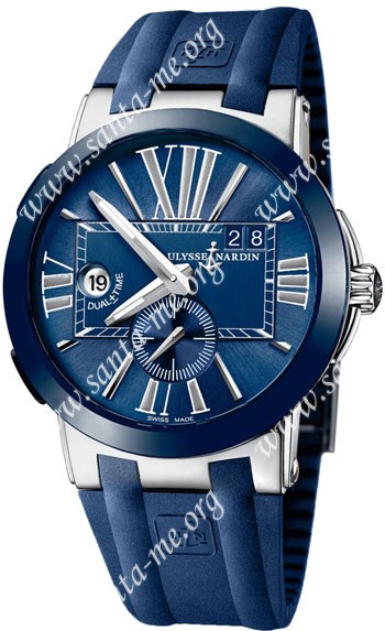 Ulysse Nardin Executive Dual Time Mens Wristwatch 243-00-3-43
