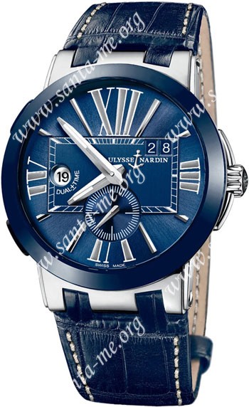 Ulysse Nardin Executive Dual Time Mens Wristwatch 243-00-43