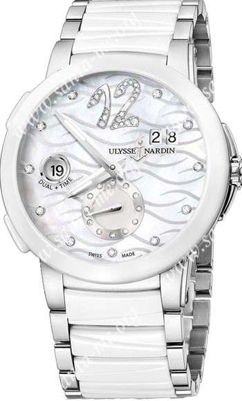 Ulysse Nardin Executive Dual Time Ladies Ladies Wristwatch 243-10-7-691