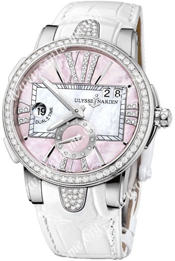 Ulysse Nardin Executive Dual Time Ladies Ladies Wristwatch 243-10B-397