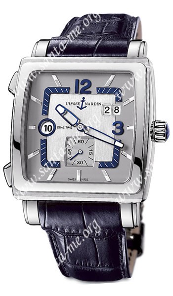 Ulysse Nardin Quadrato Dual Time Mens Wristwatch 243-92-601