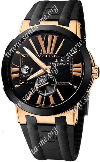 Ulysse Nardin Executive Dual Time Mens Wristwatch 246-00-3-42