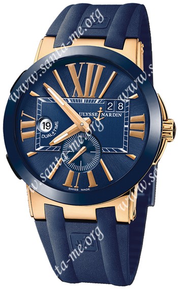Ulysse Nardin Executive Dual Time Mens Wristwatch 246-00-3-43