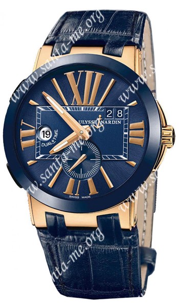 Ulysse Nardin Executive Dual Time Mens Wristwatch 246-00-5-43