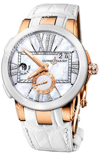 Ulysse Nardin Executive Dual Time Ladies Ladies Wristwatch 246-10-391