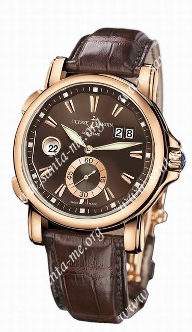 Ulysse Nardin Dual Time Mens Wristwatch 246-55/95