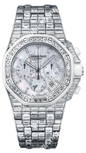 Audemars Piguet Royal Oak Offshore Ladies Chronograph Diamond-Set Wristwatch 26114CK.ZZ.9181BC.01