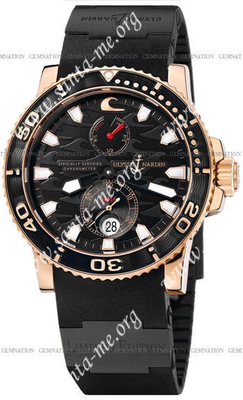 Ulysse Nardin Black Surf Limited Edition Mens Wristwatch 266-37-LE.3B