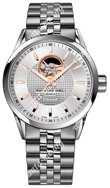 Raymond Weil Freelancer Automatic Open Balance Wheel Mens Wristwatch 2710-ST5-65021