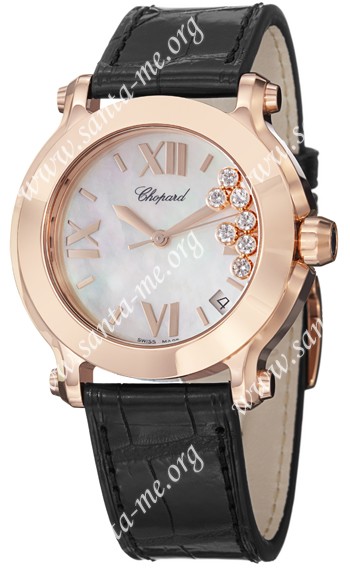 Chopard Happy Sport Round  Ladies Wristwatch 277471-5002-LBK