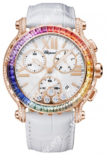 Chopard Happy Sport Chrono Rainbow Ladies Wristwatch 283582-5015