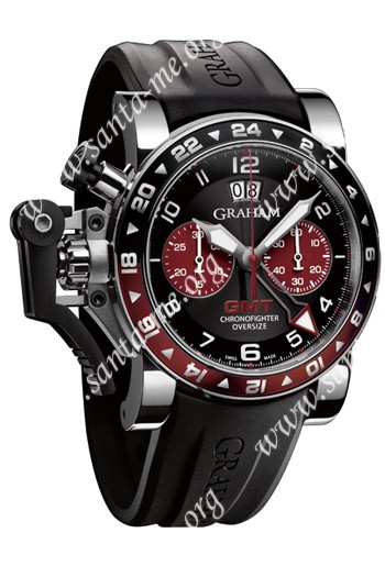 Graham Chronofighter Oversize GMT Steel Mens Wristwatch 2OVGS.B20A