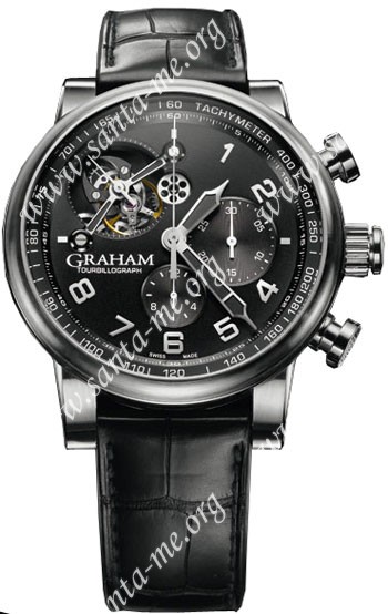 Graham Silverstone Tourbillograph Mens Wristwatch 2TSAS.B02A