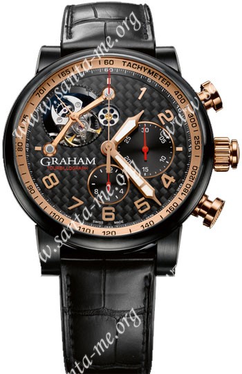Graham Silverstone Tourbillograph Mens Wristwatch 2TSAZ.B03A