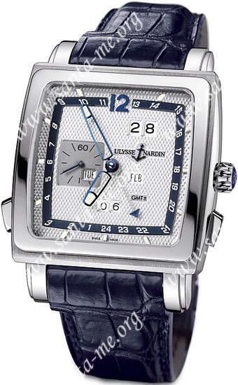Ulysse Nardin Quadrato Dual Time Perpetual Mens Wristwatch 320-90/61