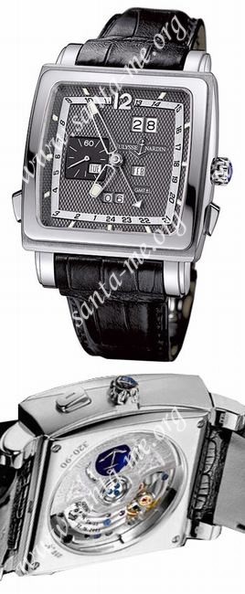 Ulysse Nardin Quadrato Dual Time Perpetual Mens Wristwatch 320-90.69