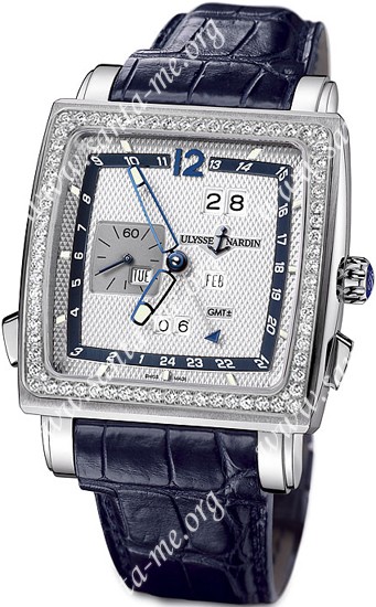Ulysse Nardin Quadrato Dual Time Perpetual Mens Wristwatch 320-90B/61