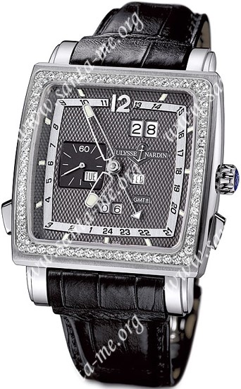Ulysse Nardin Quadrato Dual Time Perpetual Mens Wristwatch 320-90B/69