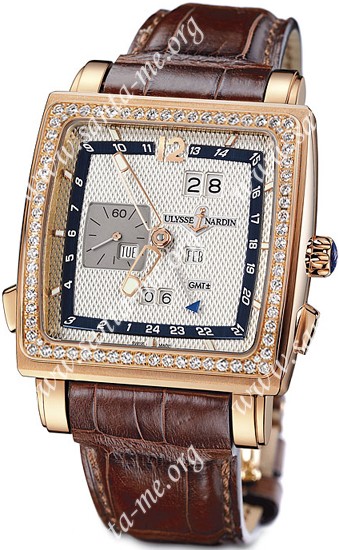 Ulysse Nardin Quadrato Dual Time Perpetual Mens Wristwatch 326-90B/61