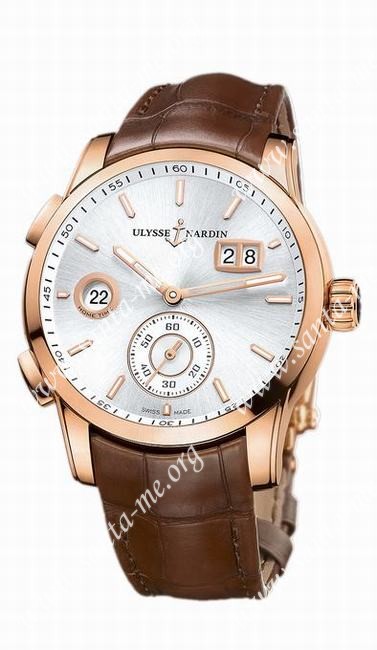 Ulysse Nardin Dual Time Manufacture Mens Wristwatch 3346-126/91