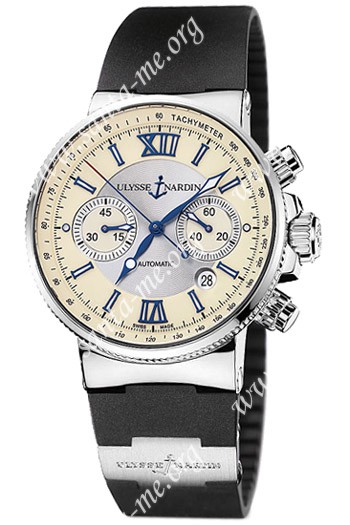 Ulysse Nardin Maxi Marine Chronograph Mens Wristwatch 353-66-3.314