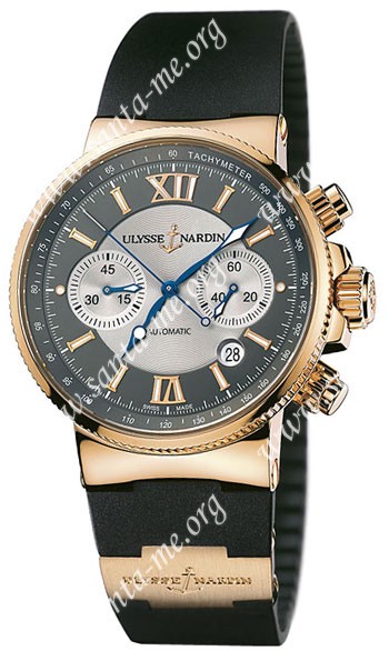 Ulysse Nardin Maxi Marine Chronograph Mens Wristwatch 356-66-3.319
