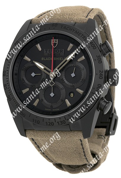 Tudor Fastrider Black Shield Chronograph Mens Wristwatch 42000CN-AL