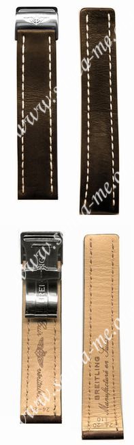 Breitling Leather Strap - Cowhide 24-20 Watch Bands  444X