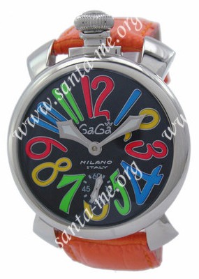 GaGa Milano Manual 48mm Steel Men Wristwatch 5010.2.OR