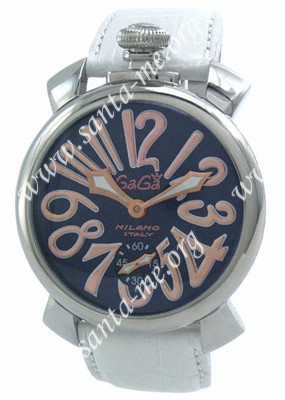 GaGa Milano Manual 48mm Steel Men Wristwatch 5010.5.WHNV