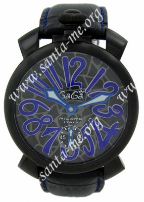 GaGa Milano Manual 48mm PVD/Carbon Fibre Men Wristwatch 5012.BK.MO