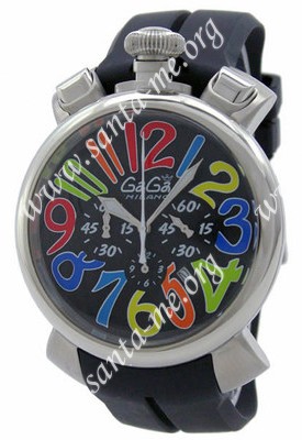 GaGa Milano Chronograph 48mm Men Wristwatch 5050.2.BK