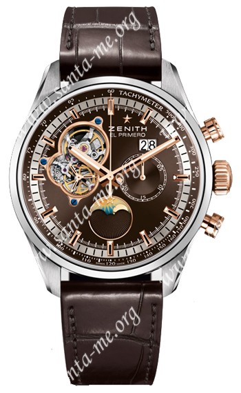 Zenith El Primero Chronomaster Open Grande Date Mens Wristwatch 51.2161.4047-75.C713