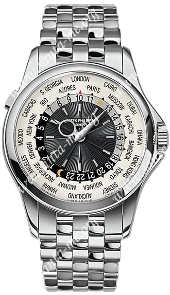 Patek Philippe World Time Mens Wristwatch 5130-1G-010