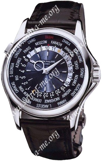 Patek Philippe World Time Mens Wristwatch 5130P-014